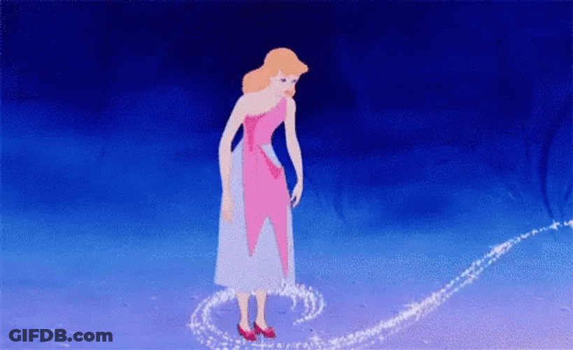 Cinderella Change Costume GIF