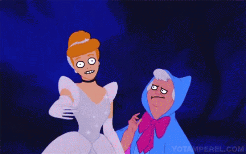 Cinderella Fairy Godmother Funny GIF