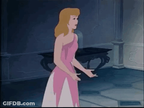 Cinderella In Pink Dress GIF