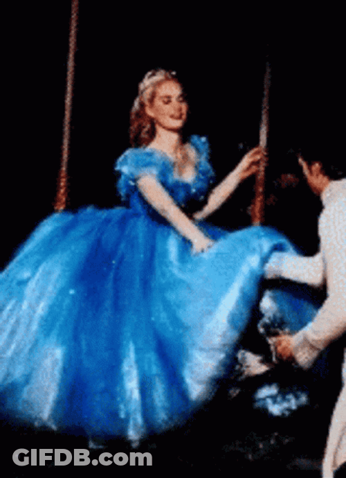 Cinderella Lily James GIF