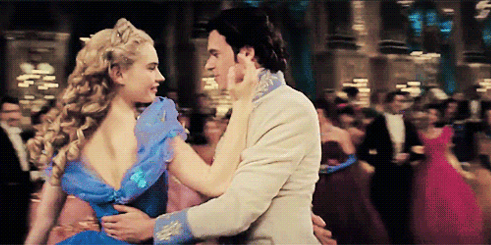 Cinderella Lily James Richard Madden Dance GIF