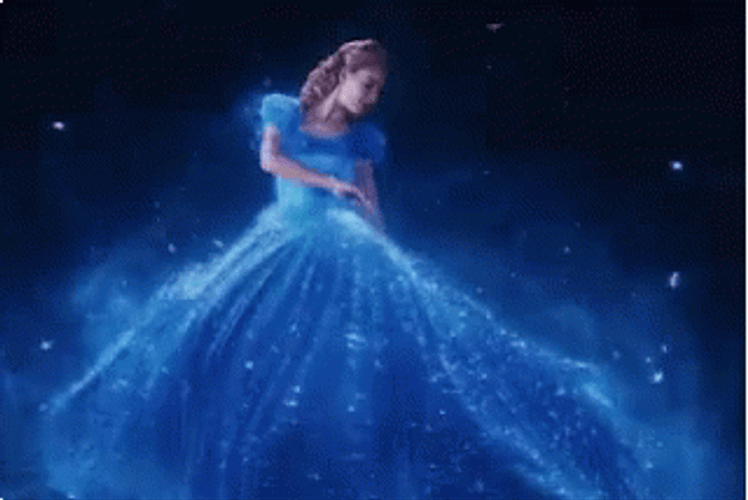 Cinderella LilyJames Magic Dress GIF