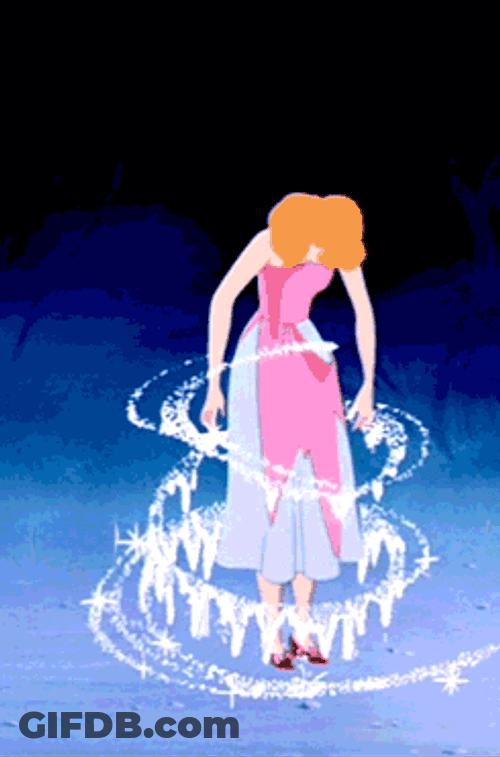 Cinderella Magical Transformation GIF