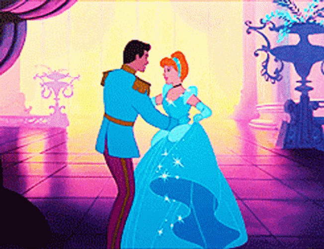 Cinderella Prince Charming Dancing Blue Dress GIF