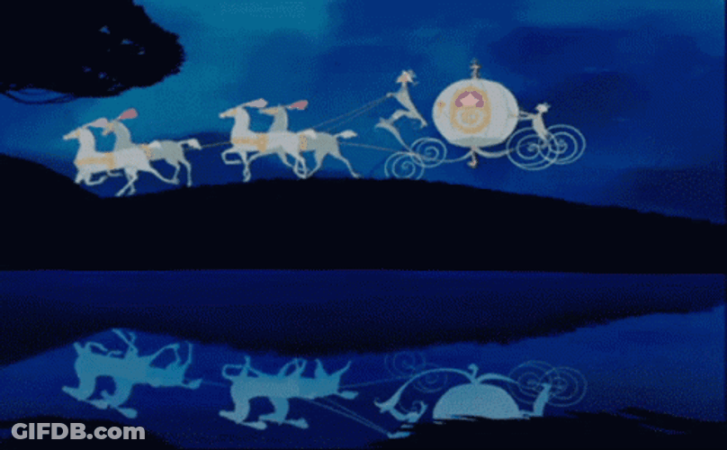 Cinderella Pumpkin Coach Midnight GIF