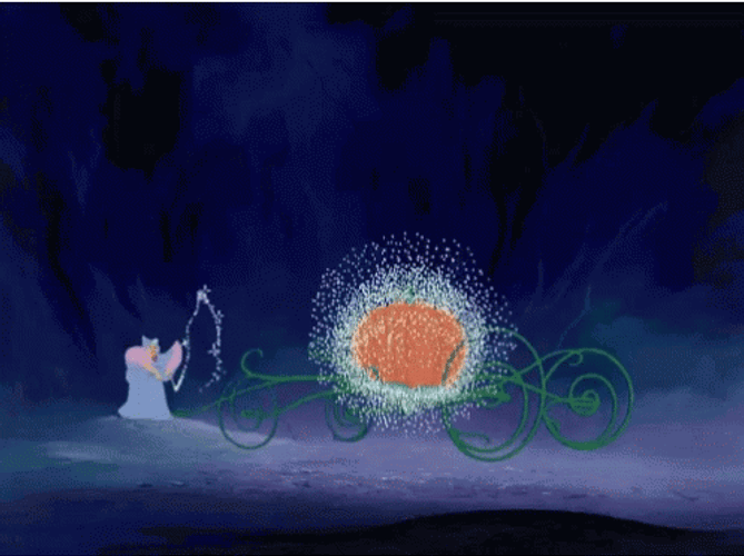 Cinderella Pumpkin Transformation GIF