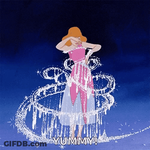 Cinderella Saying Yummy GIF