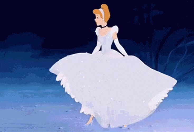 Cinderella Turning Around Walking GIF