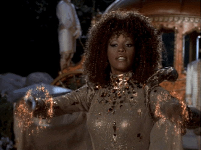 Cinderella Whitney Houston Fairy Godmother GIF