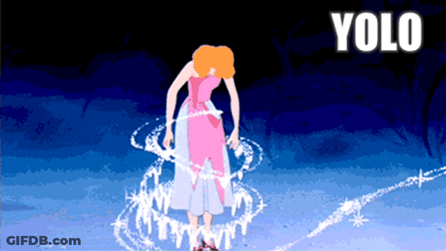 Cinderella YOLO Sloth GIF