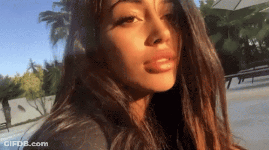 Cindy Kimberly Golden Hours Selfie GIF