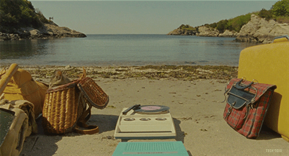 Cinemagraph Beachside Moonrise Kingdom GIF