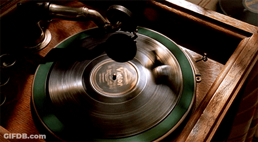 Cinemagraph Record Player GIF
