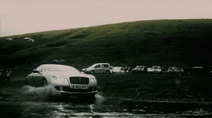 Cinematic Slow Motion Car Water Splash GIF
