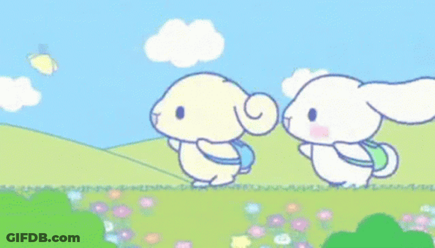 Cinnamoroll Running In Hills Sanrio GIF