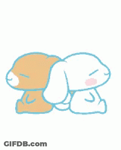 Cinnamoroll Sitting Back To Back GIF