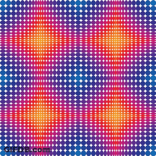 Circle Lines Colorful Optical Illusion GIF