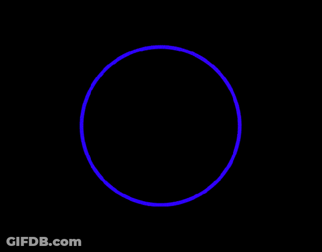 Circle Transformation Hypnotizing Visual Art GIF