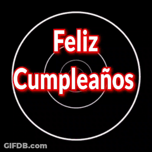 Circle With Feliz Cumpleanos Lysol Familia Bms GIF