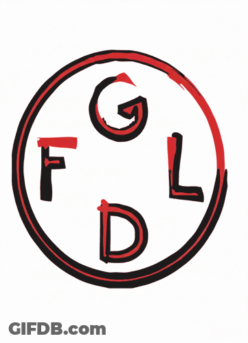 Circle With Letters F G L And D GIF