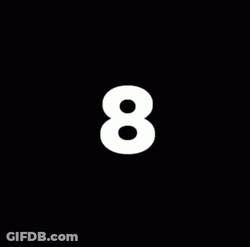 Circle With Number 8 GIF