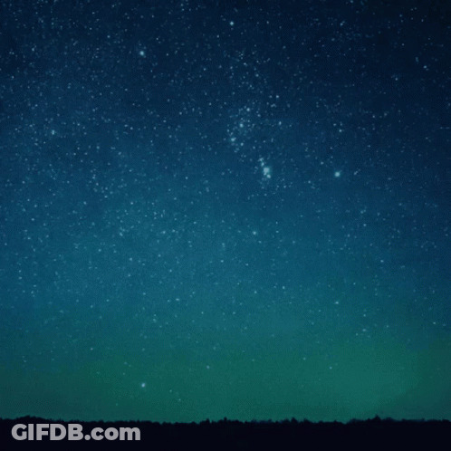 Circle With Starry Night Sky GIF