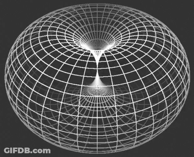 Circle With Vortex On Top And Bottom GIF