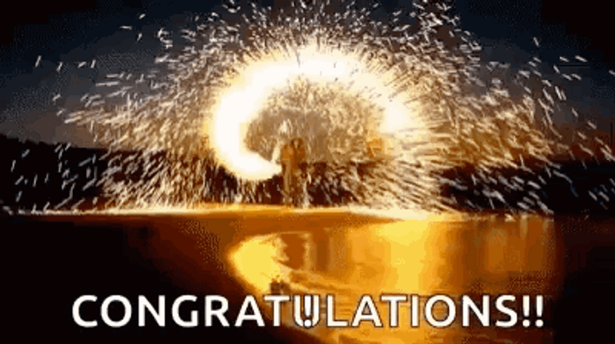 Circling Fireworks Celebration Meme GIF