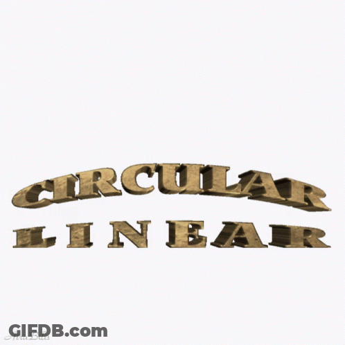 Circular Linear 3D Text GIF