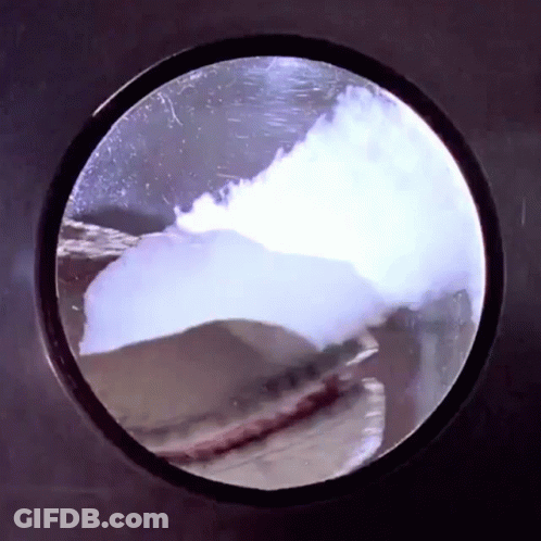 Circular Object With Wave Reflection GIF