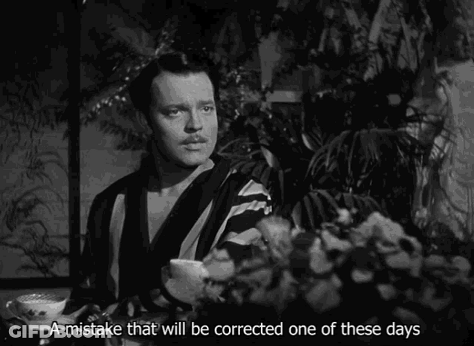 Citizen Kane A Mistake GIF