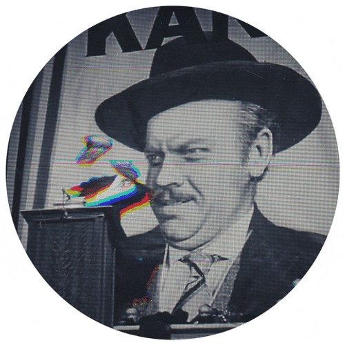 Citizen Kane Glitch Art GIF