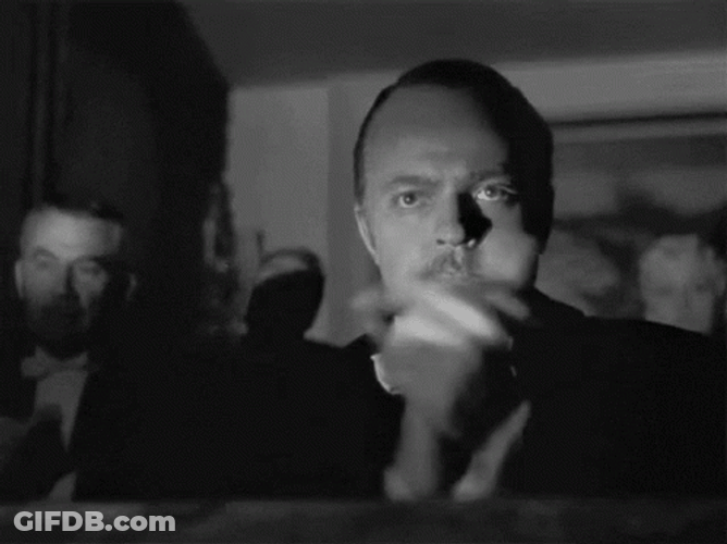 Citizen Kane Orson Welles Clapping GIF