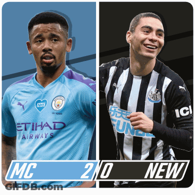 City And Newcastle Soccer Players GIF