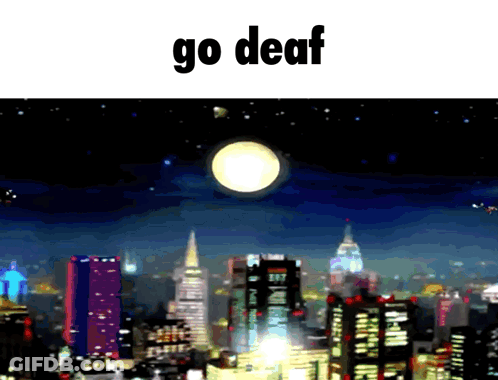 City At Night Go Deaf GIF