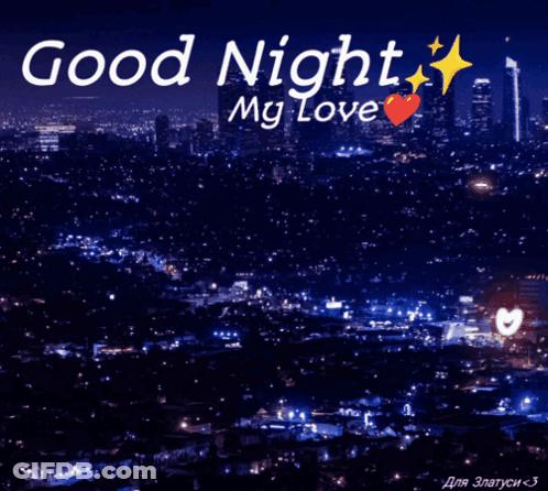 City At Night Good Night My Love GIF
