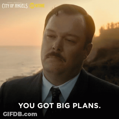 City Of Angels Poster With Mustached Man GIF