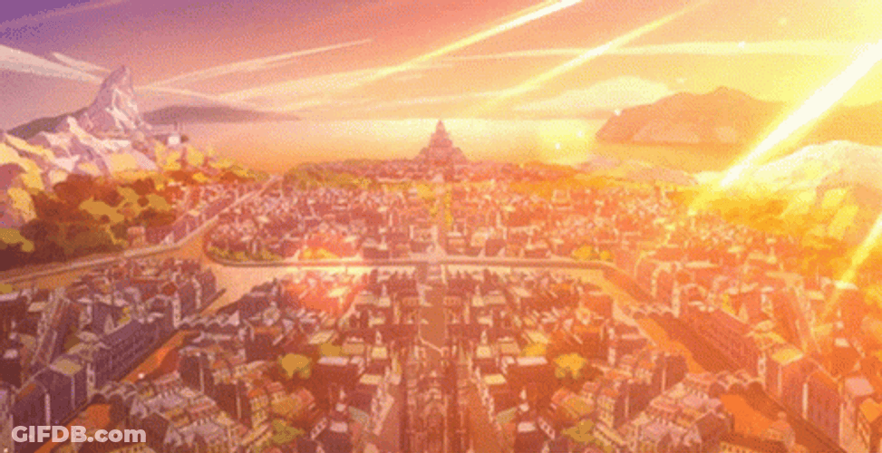 City Of Japan Anime Scenery GIF