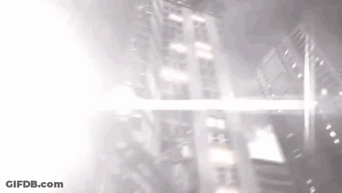 City Skyline With Light GIF