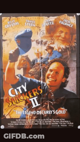City Slickers II Movie Poster Billy Crystal Daniel Stern GIF
