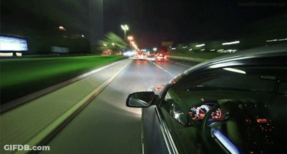 Cityscape Car Moving Max Speed GIF