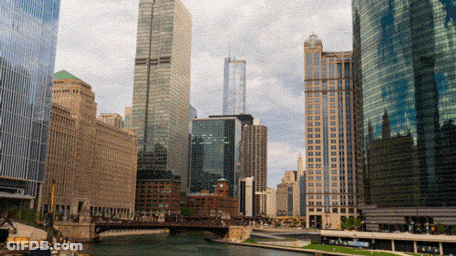 Cityscape Daytime Time Lapse GIF