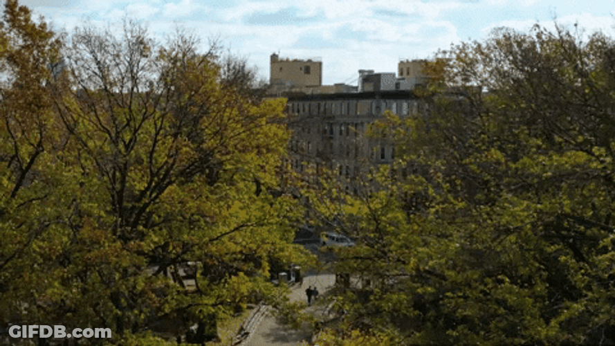 Cityscape Drone Taking Aerial View GIF