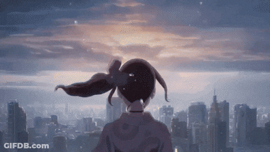 Cityscape Weathering With You Anime GIF