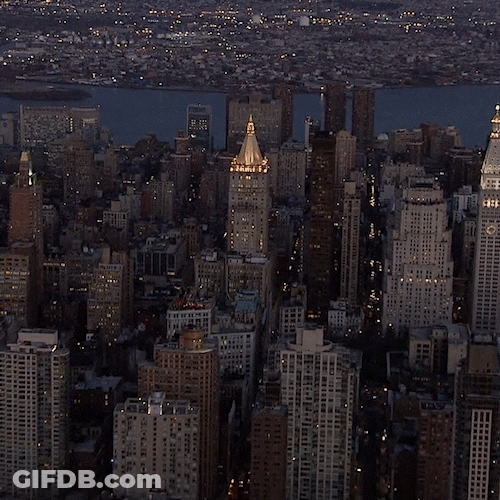 Cityscape When Sun Goes Down GIF