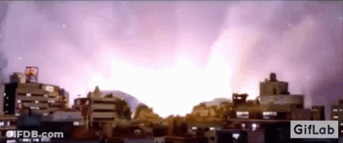Cityscape With GIFLab Watermark GIF