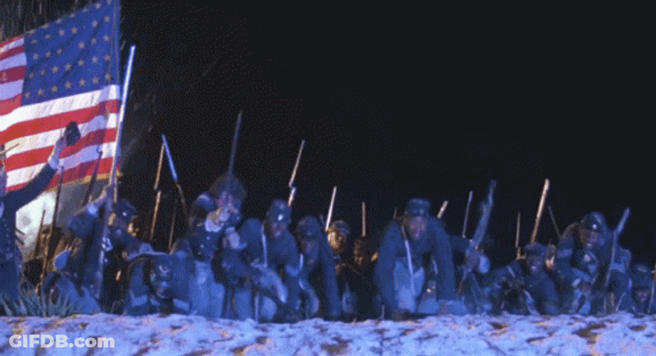 Civil War At Night GIF