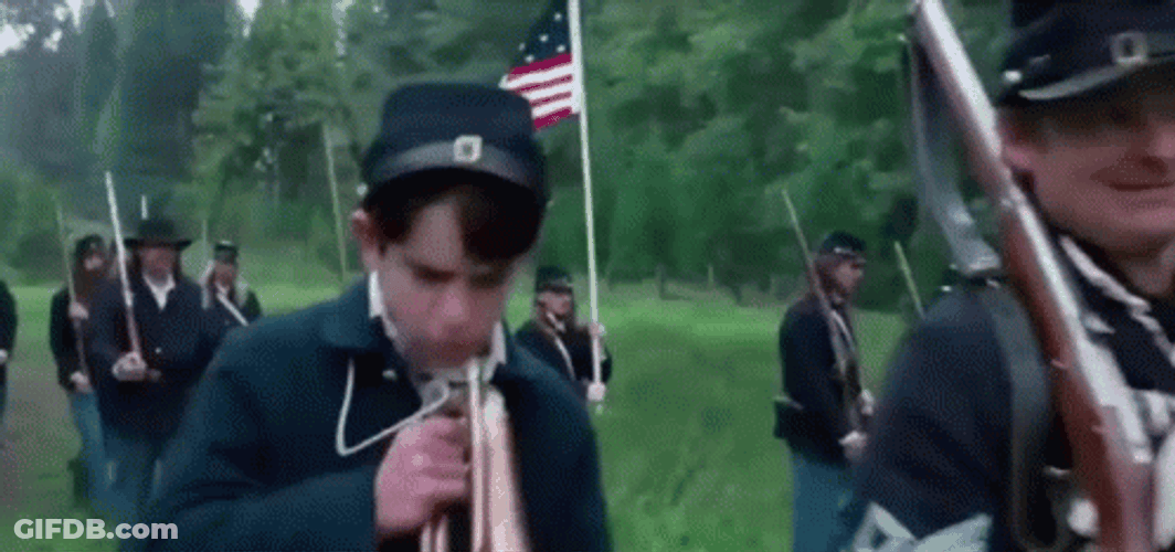 Civil War Boy Trumpet GIF