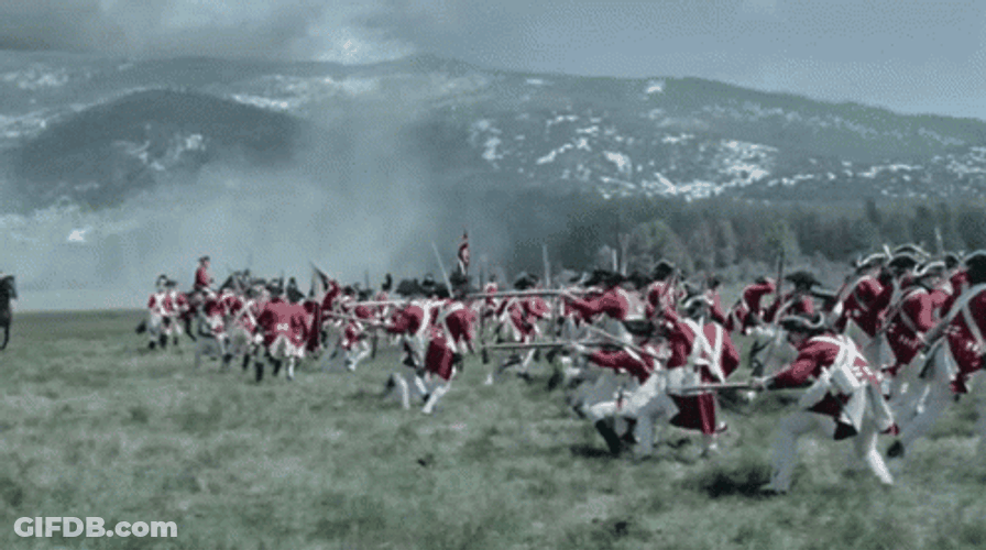 Civil War People Running GIF