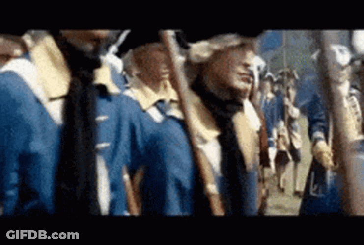 Civil War Soldiers Marching GIF